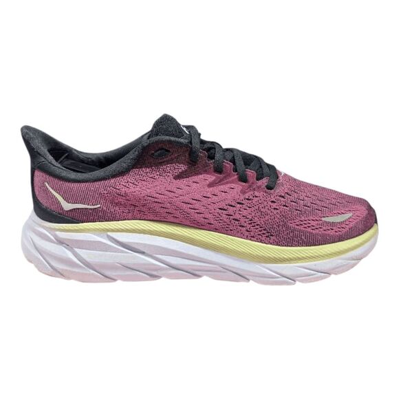 HOKA ONE ONE Clifton 8 'Ibis Rose Pink Green' Running Shoes Size 9.5B - Picture 7 of 16